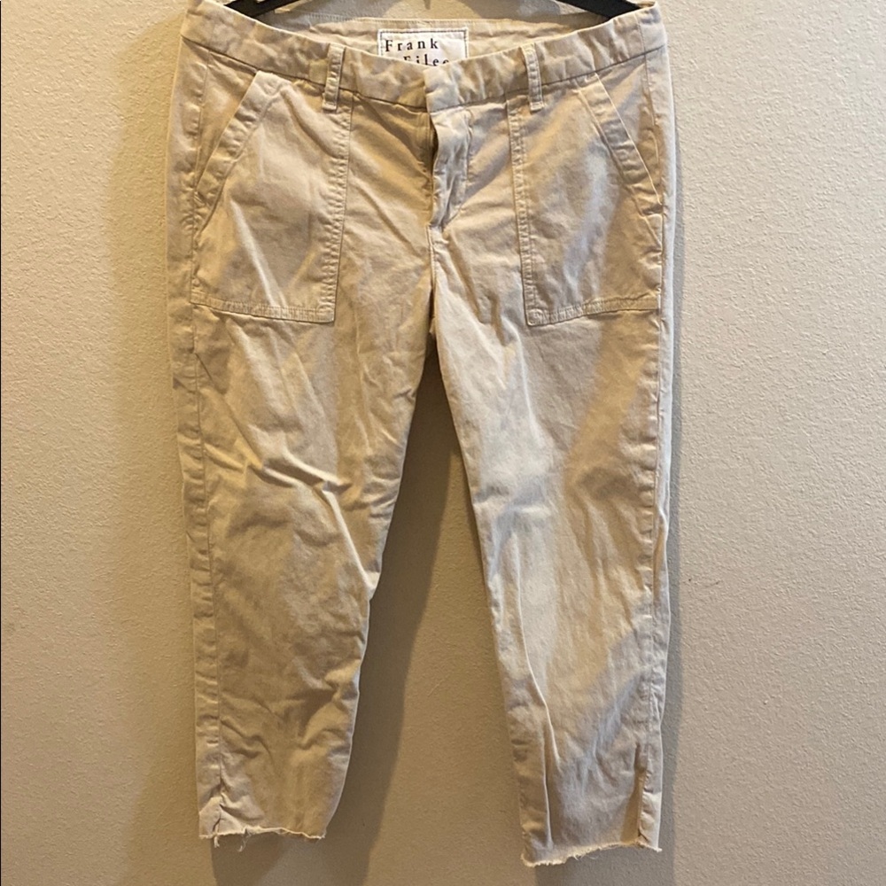 Frank & Eileen Blackrock Khaki, Italian Peached Twill